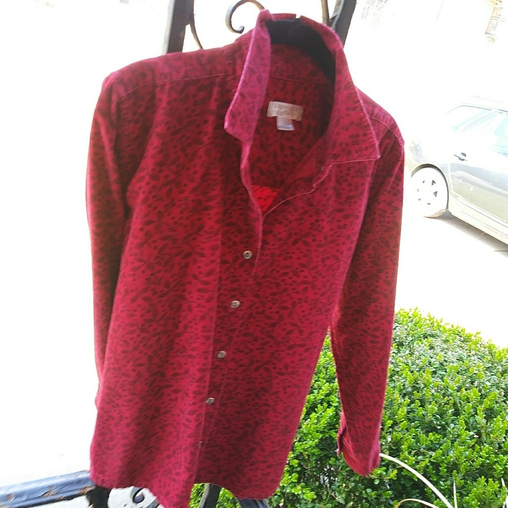 Christopher@ Banks Ladies berry cord blouse/ shirt